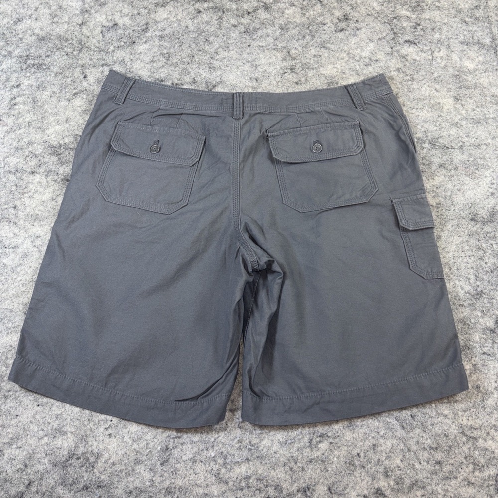 Eddie Bauer Chino Shorts Women's 14 Gray Cargo Summer Trail Hiking‎ Outdoor - Picture 7 of 9
